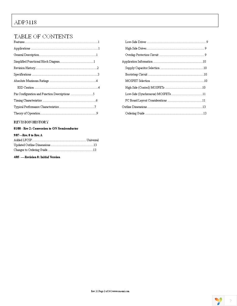 ADP3118JRZ-RL Page 2