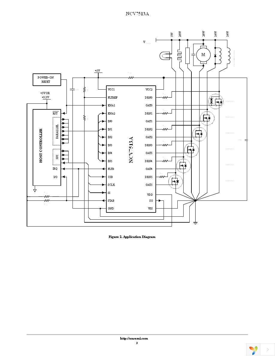 NCV7513AFTR2G Page 3