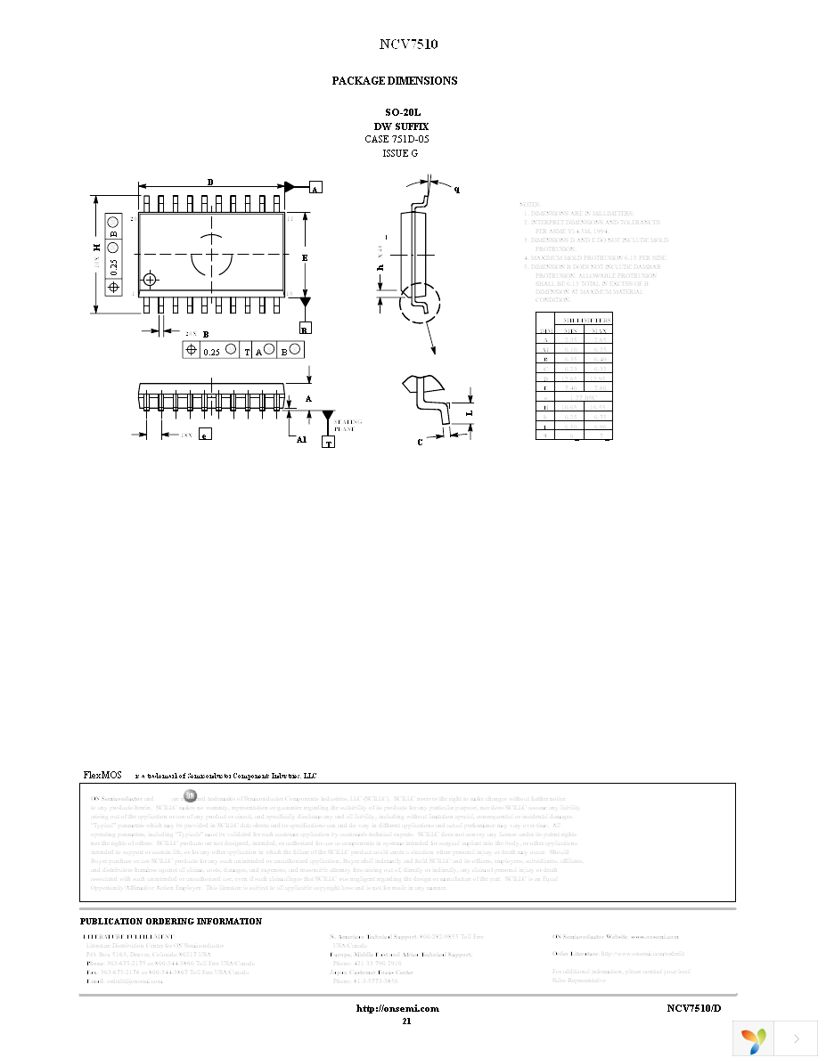 NCV7510DWR2G Page 21