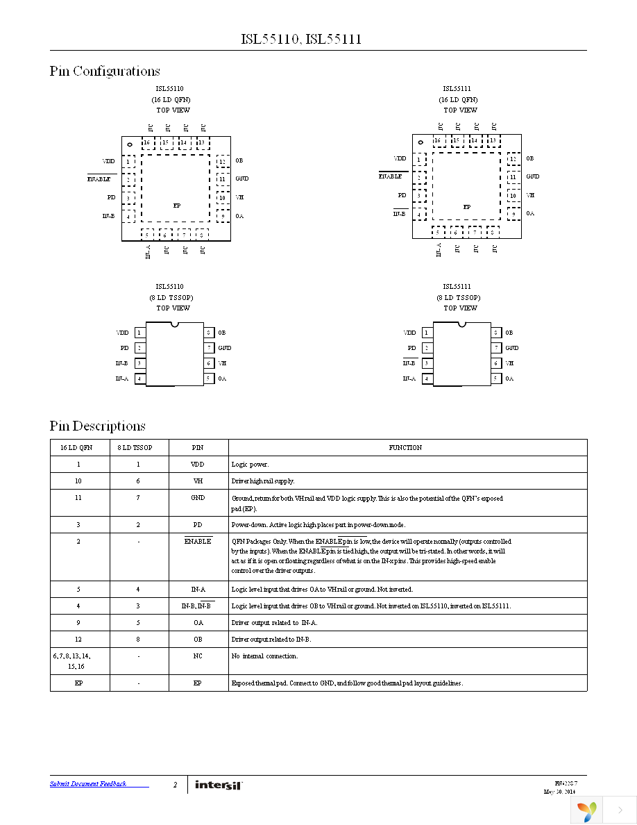 ISL55110IRZ-T7A Page 2