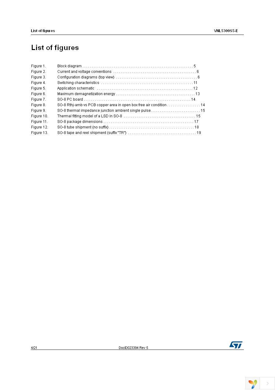 VNL5300S5TR-E Page 4