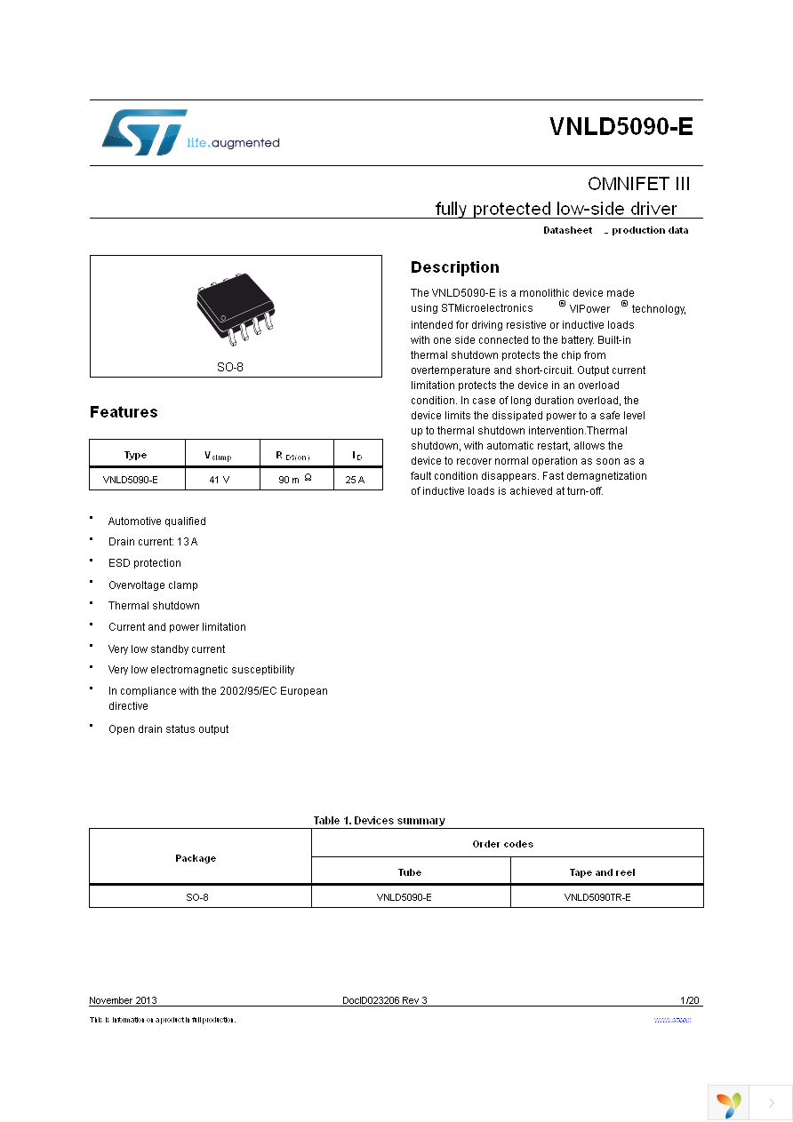 VNLD5090TR-E Page 1