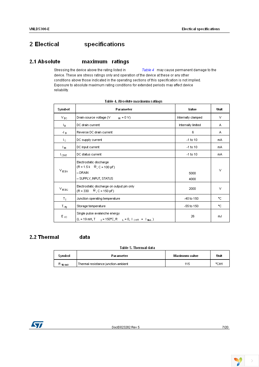 VNLD5300TR-E Page 7