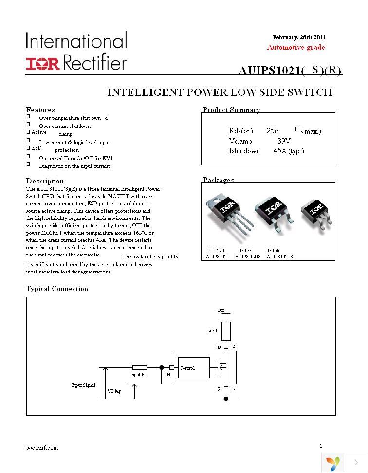 AUIPS1021RTRL Page 1
