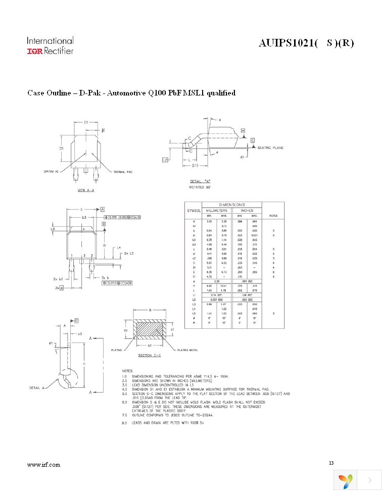 AUIPS1021RTRL Page 13