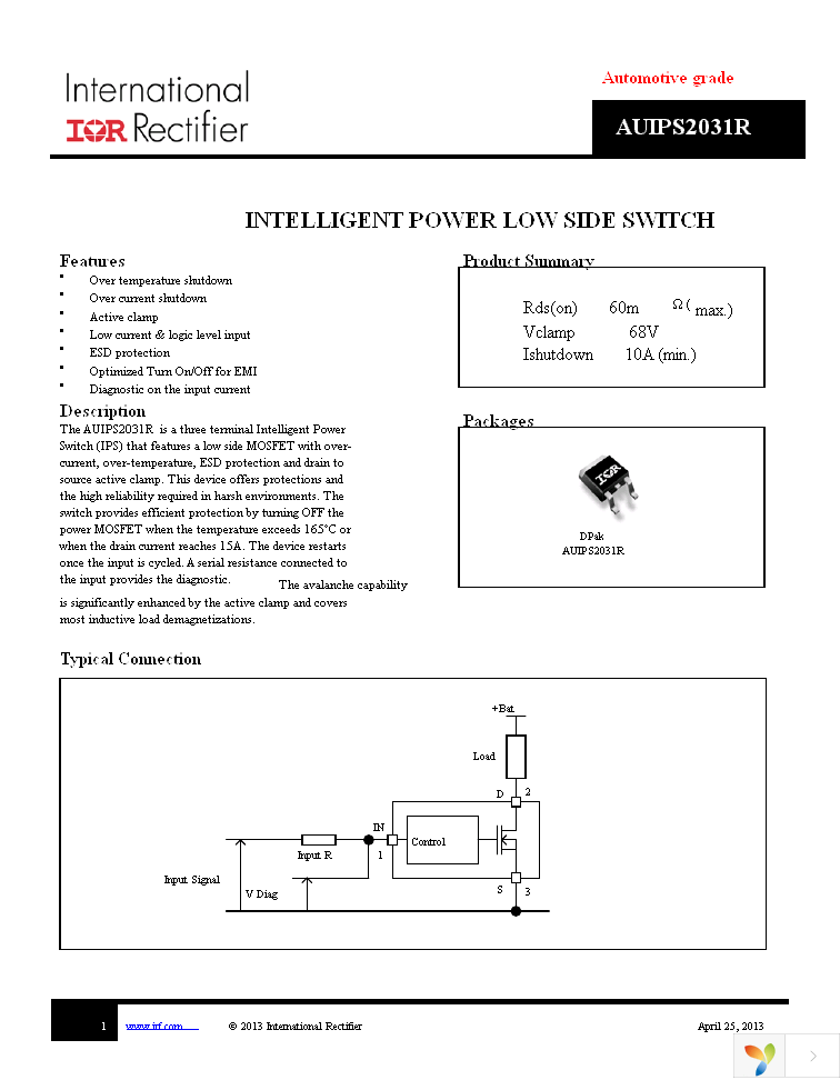 AUIPS2031RTRL Page 1