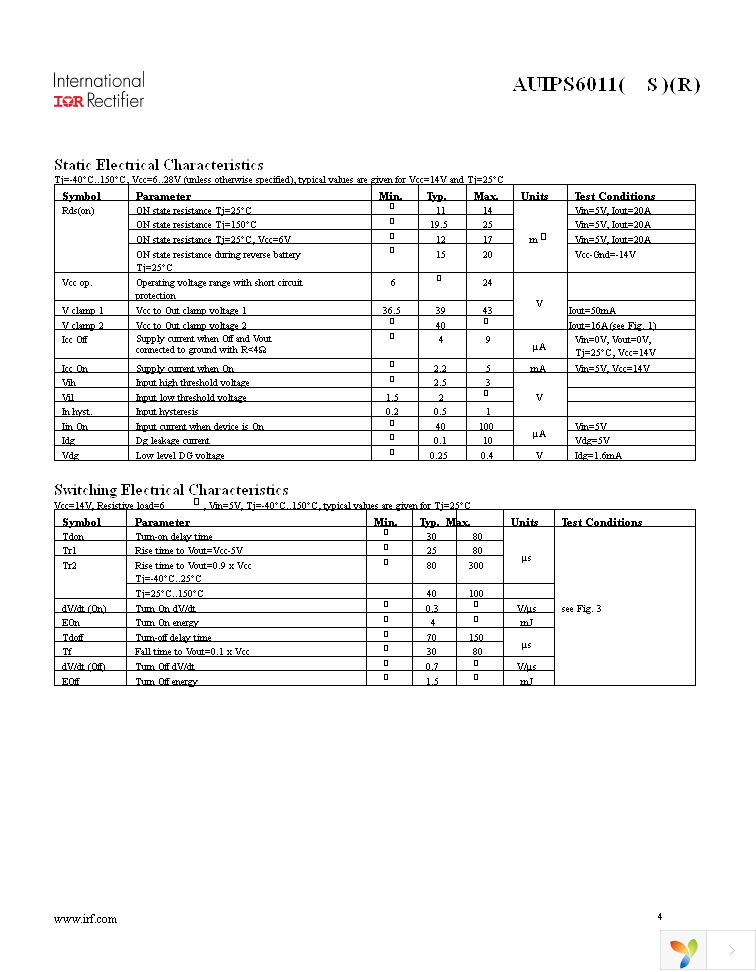 AUIPS6011RTRL Page 4