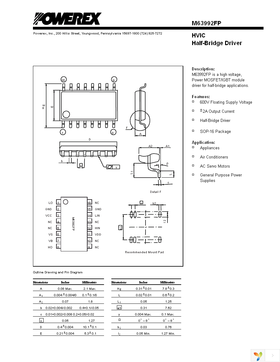 M63992FP Page 1