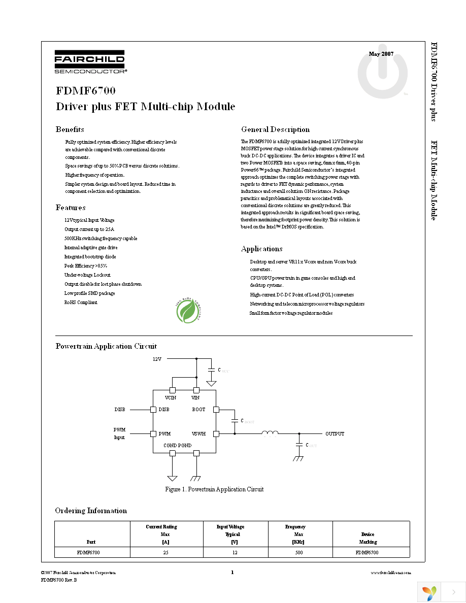 FDMF6700 Page 1