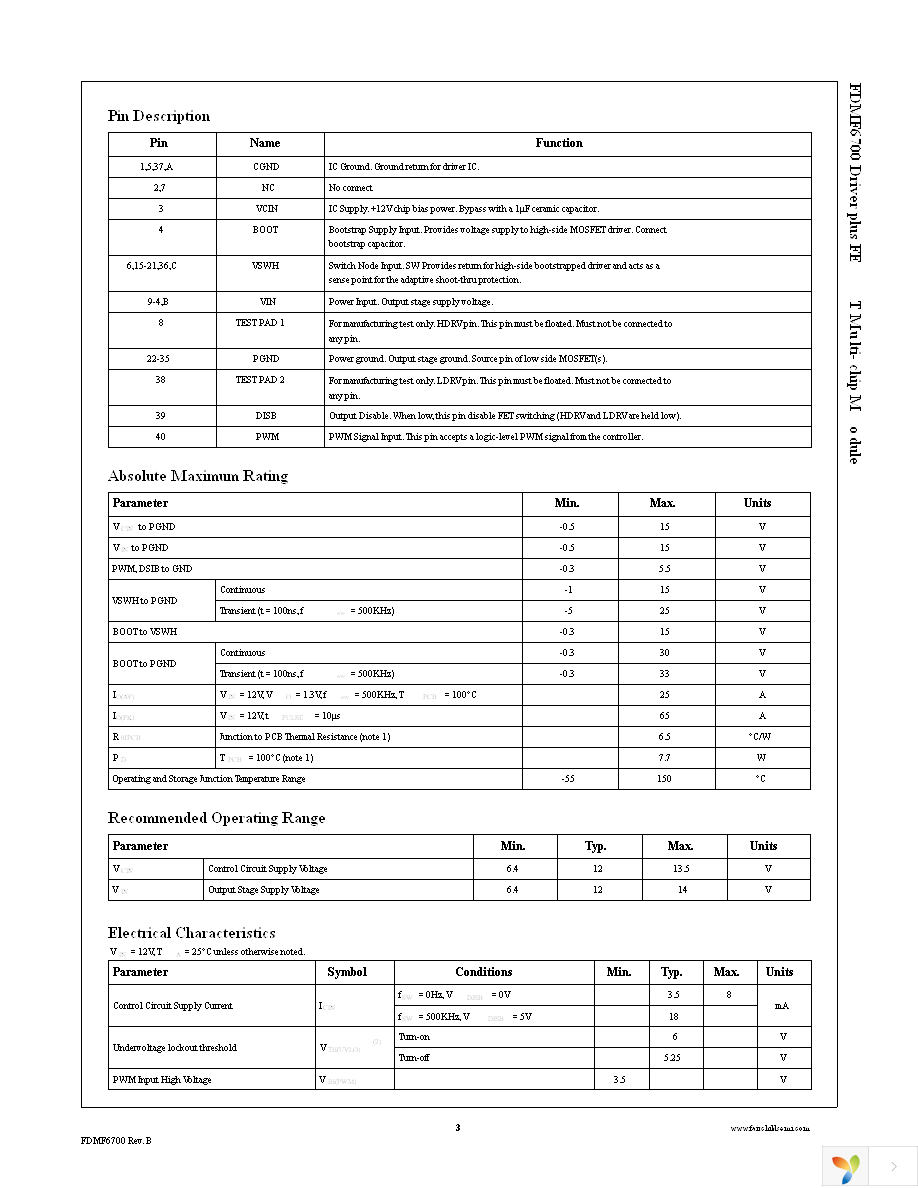 FDMF6700 Page 3