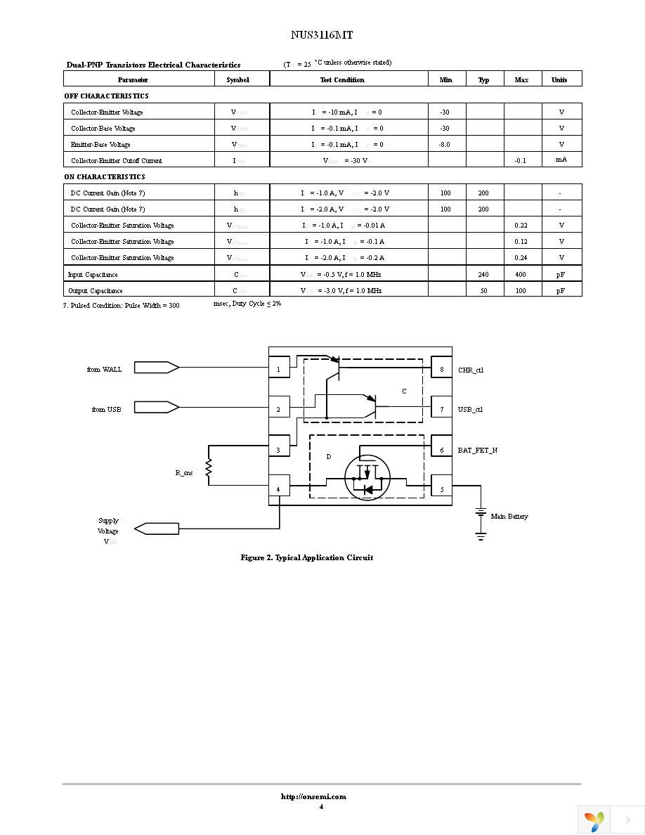 NUS3116MTR2G Page 4