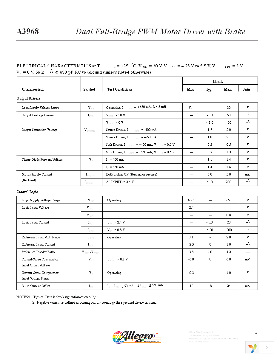 A3968SLBTR-T Page 4