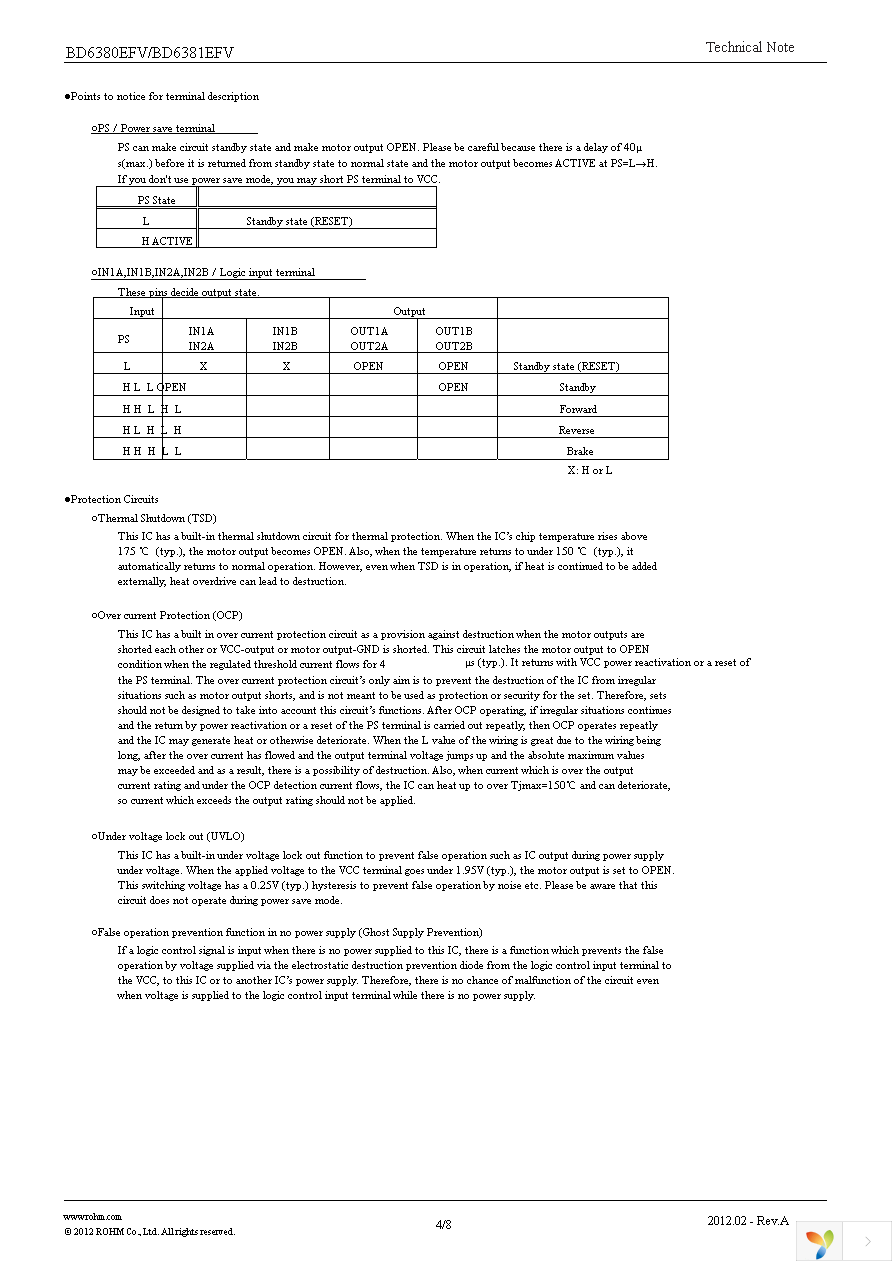 BD6380EFV-E2 Page 4