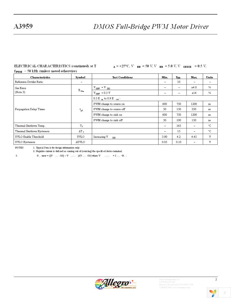 A3959SLPTR-T Page 5