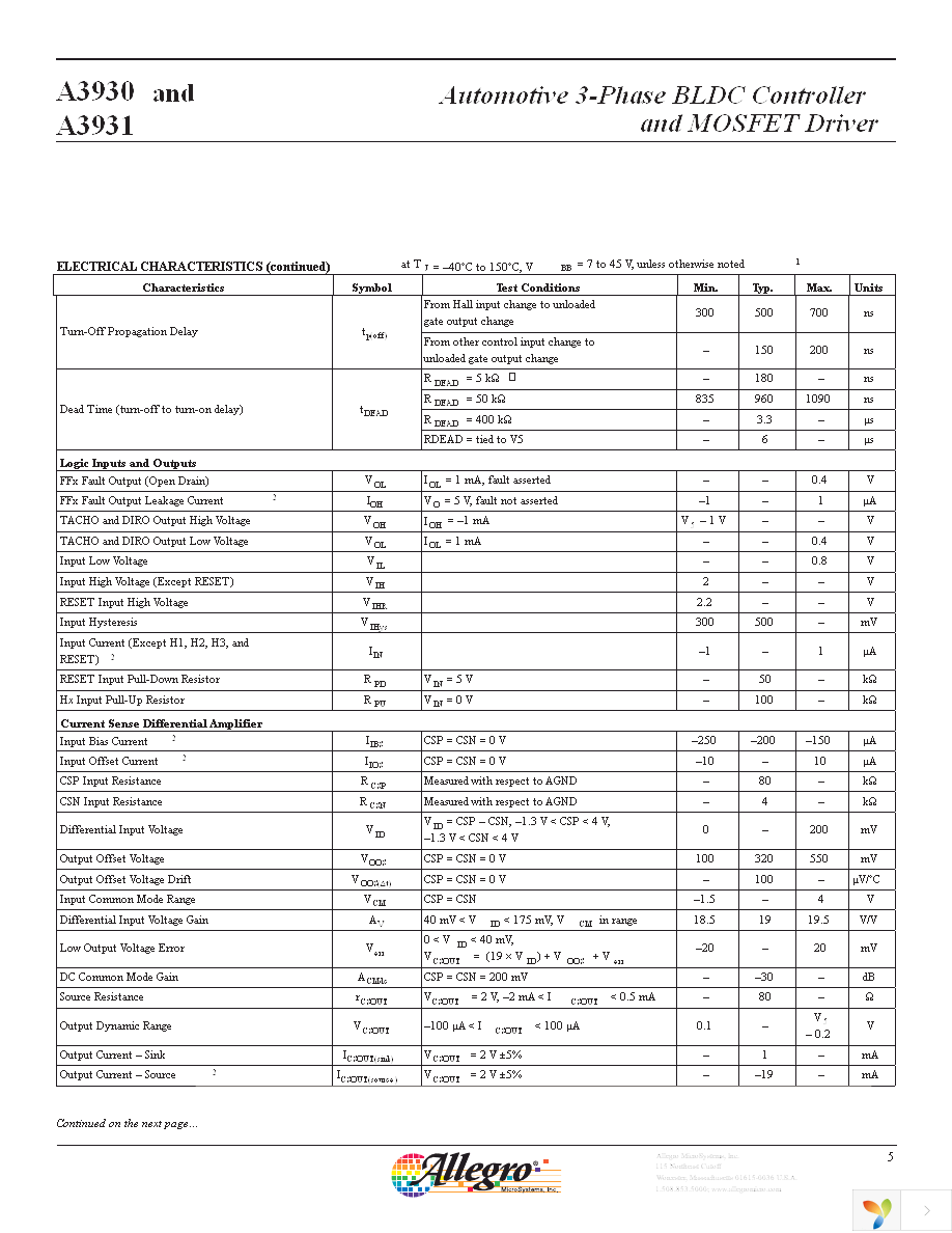 A3930KJPTR-T Page 5