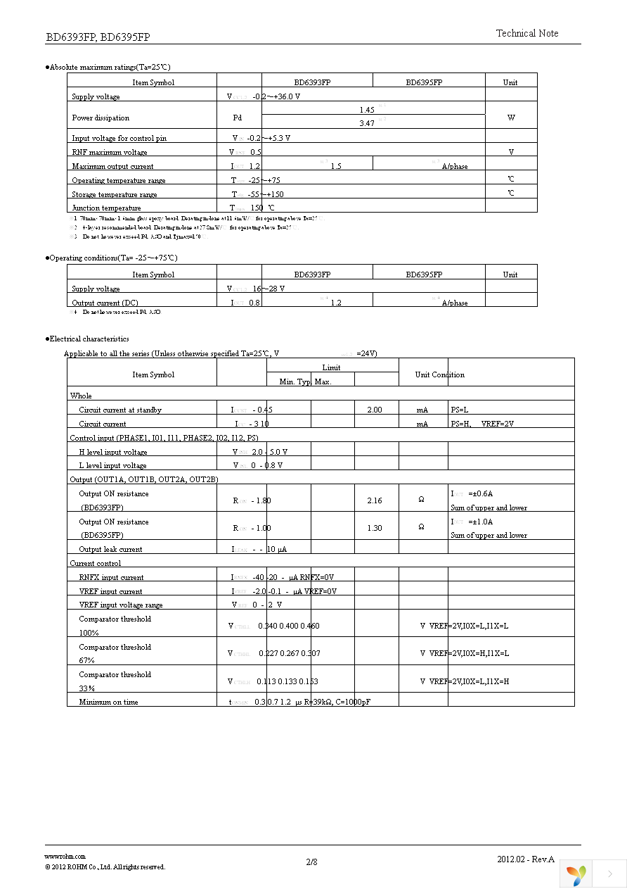 BD6395FP-E2 Page 2