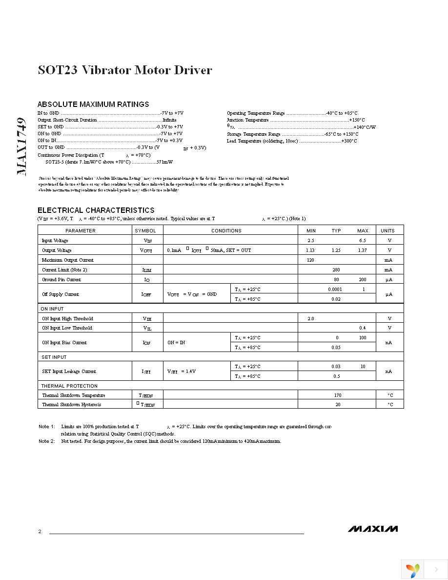 MAX1749EUK+T Page 2