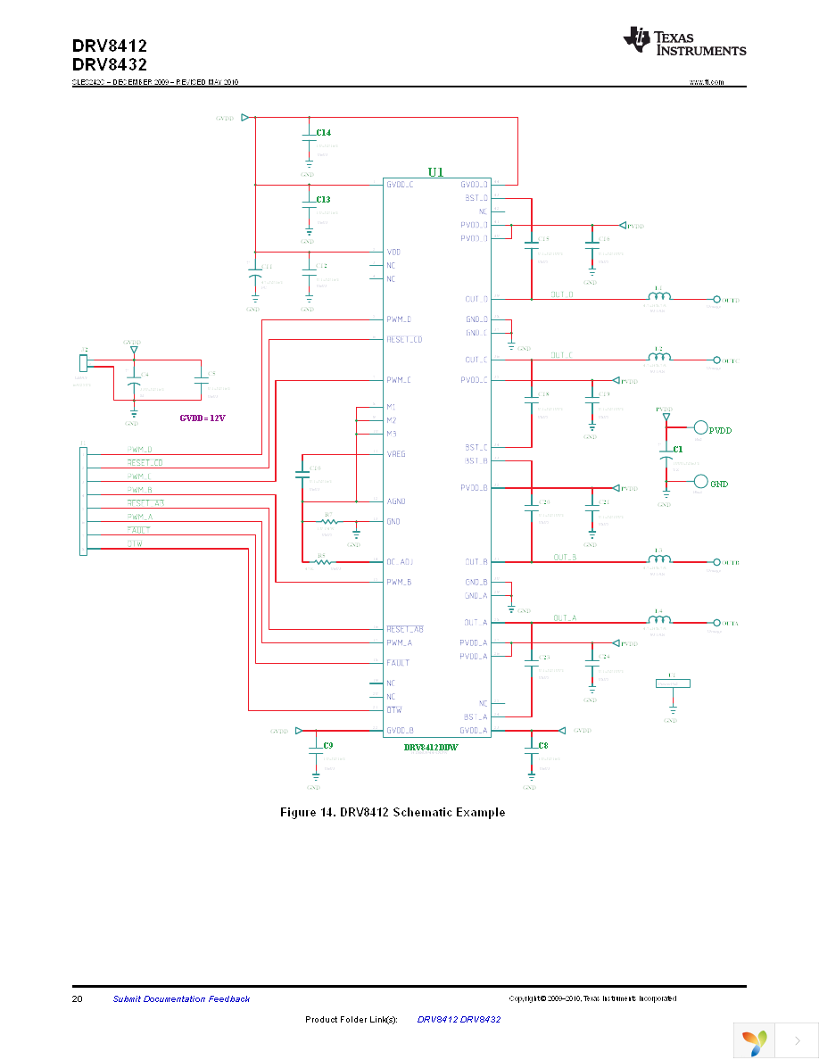 DRV8412DDWR Page 20