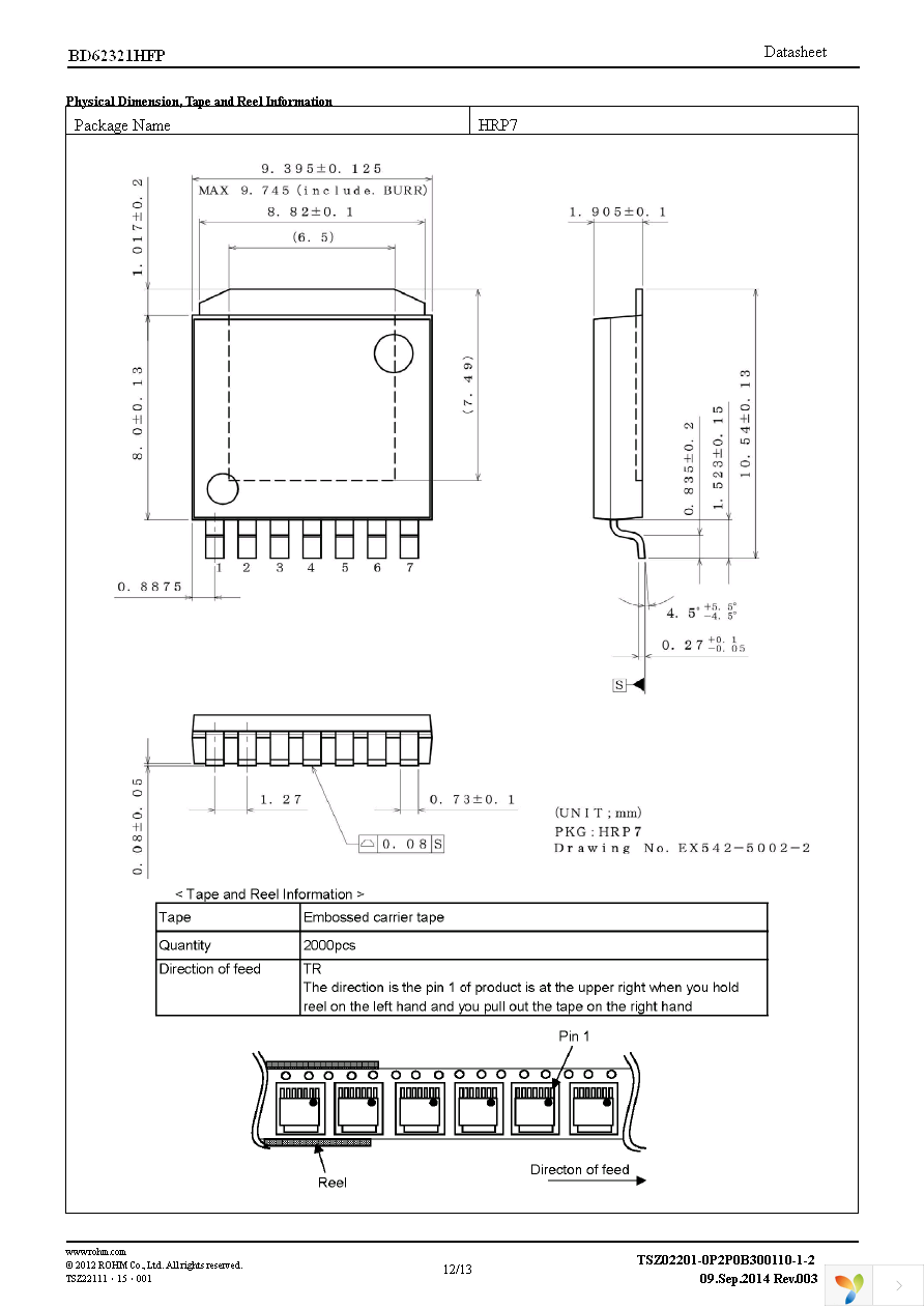 BD62321HFP-TR Page 12