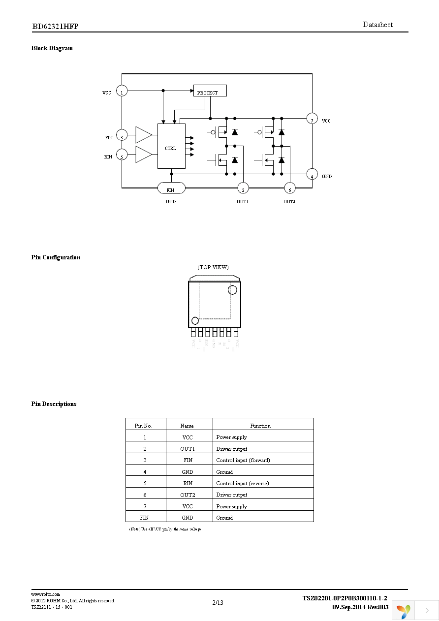 BD62321HFP-TR Page 2