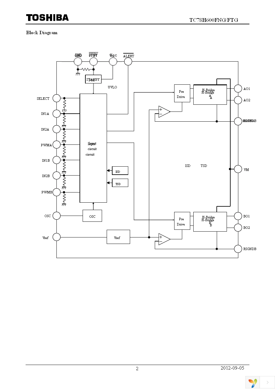 TC78H600FTG,EL Page 2