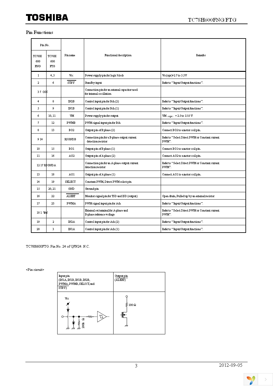 TC78H600FTG,EL Page 3