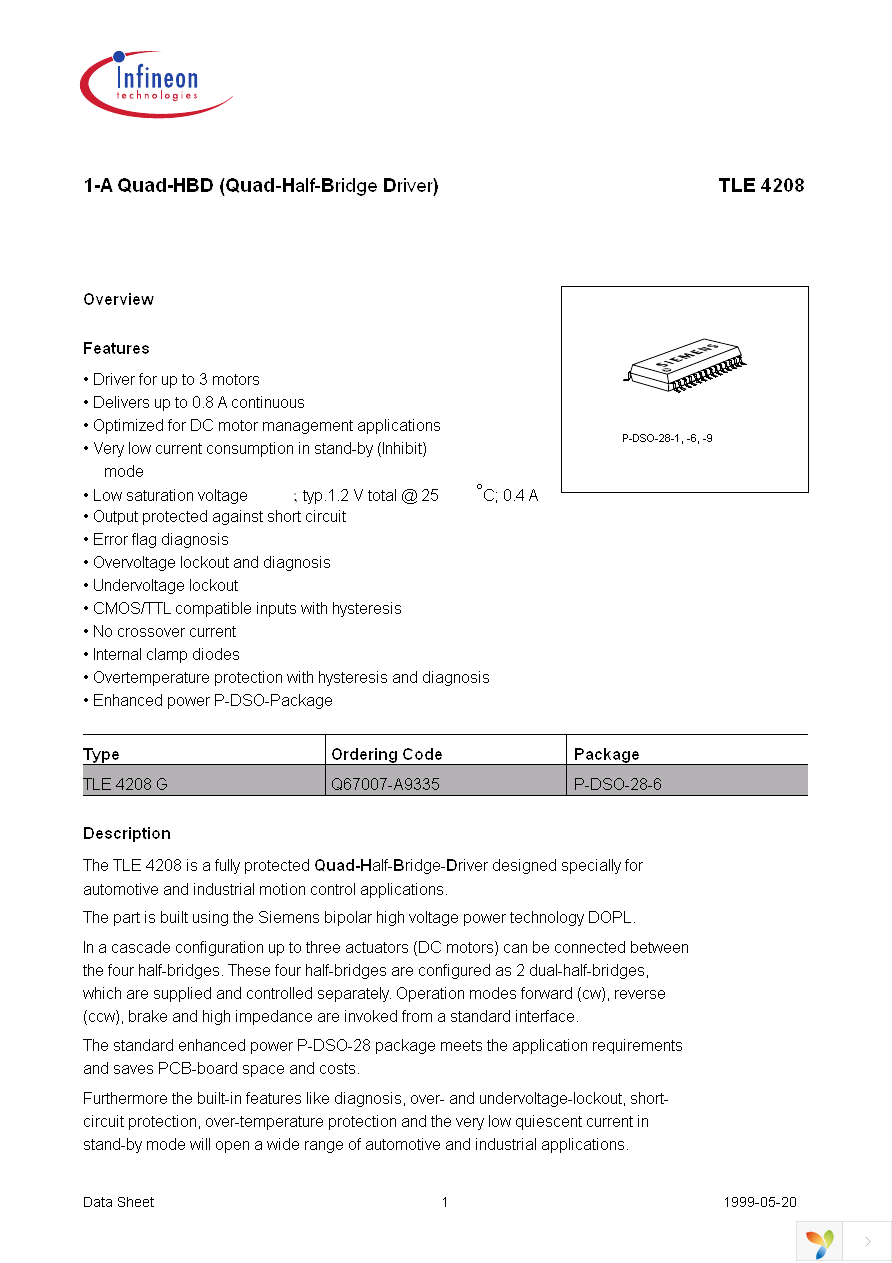 TLE4208G Page 1