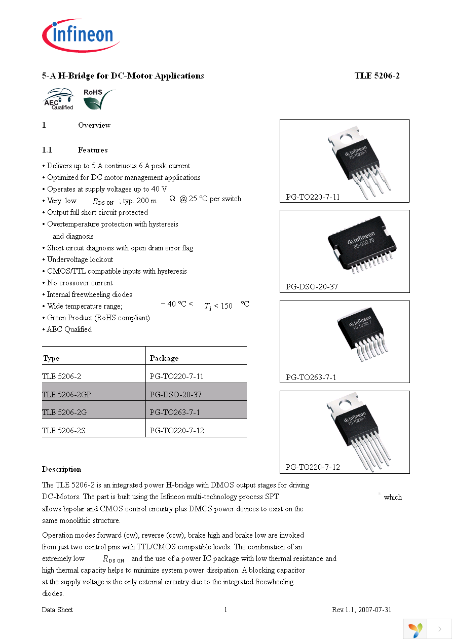 TLE5206-2G Page 1