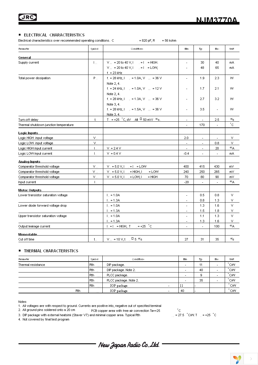 NJM3770AD3 Page 6