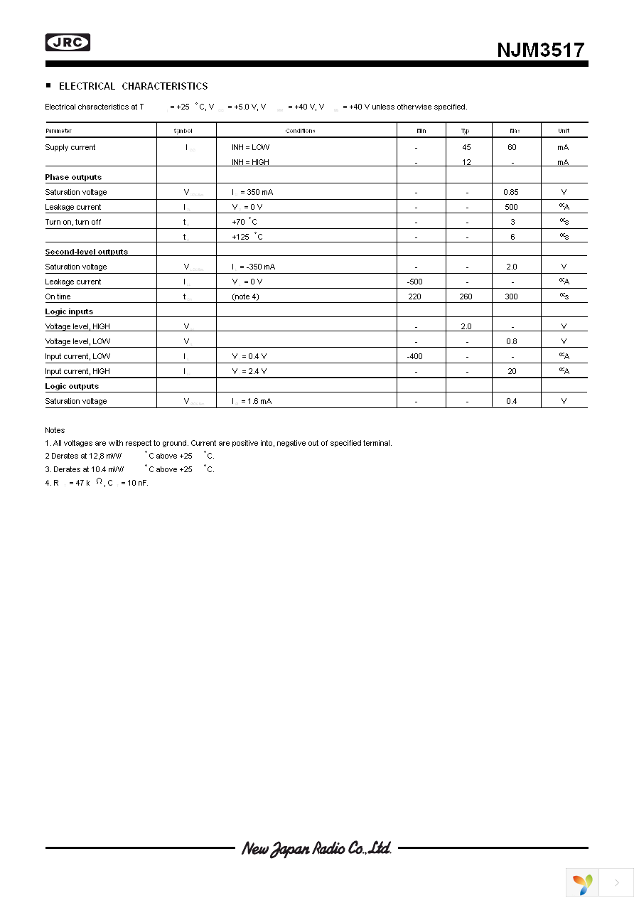 NJM3517E2 Page 6