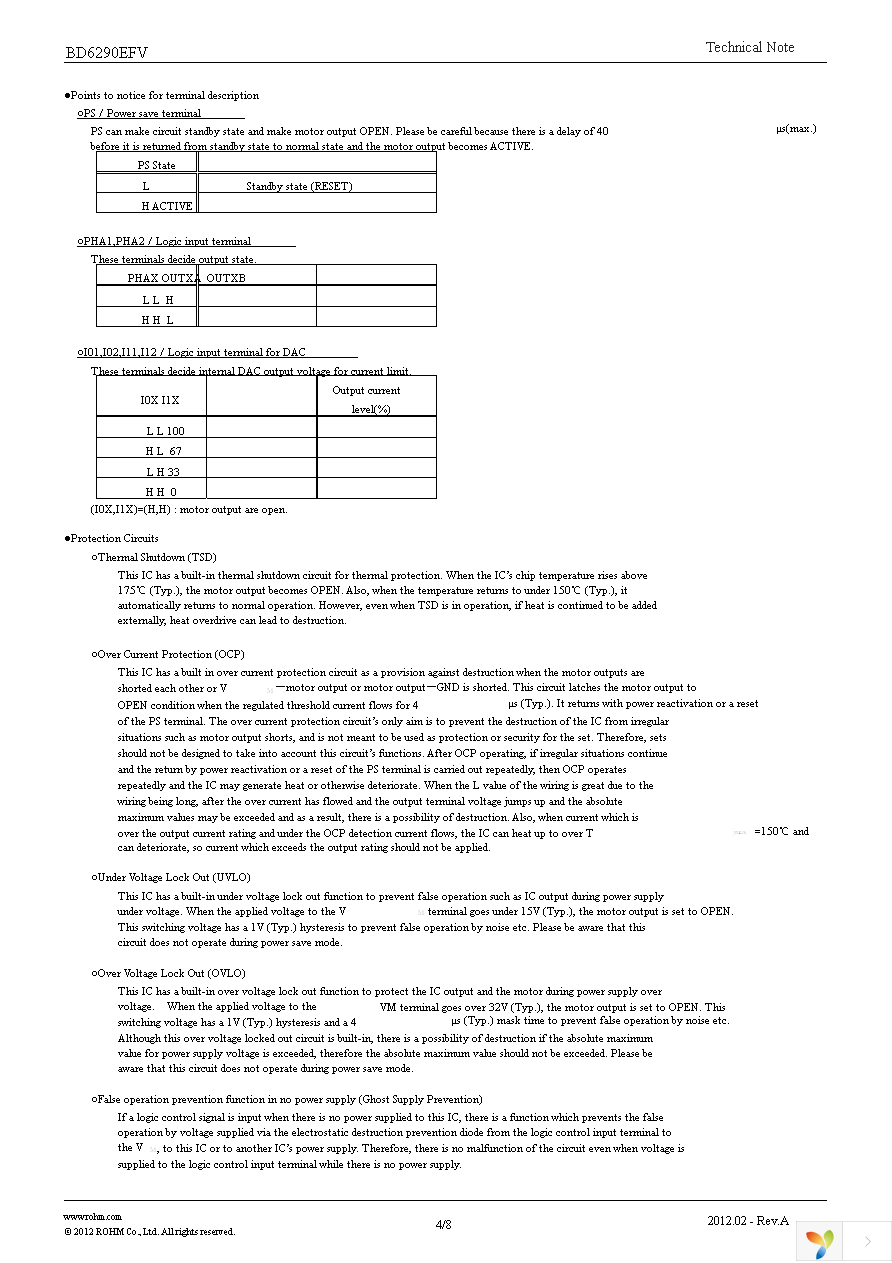 BD6290EFV-E2 Page 4