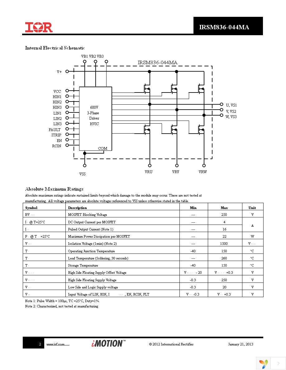 IRSM836-044MA Page 2