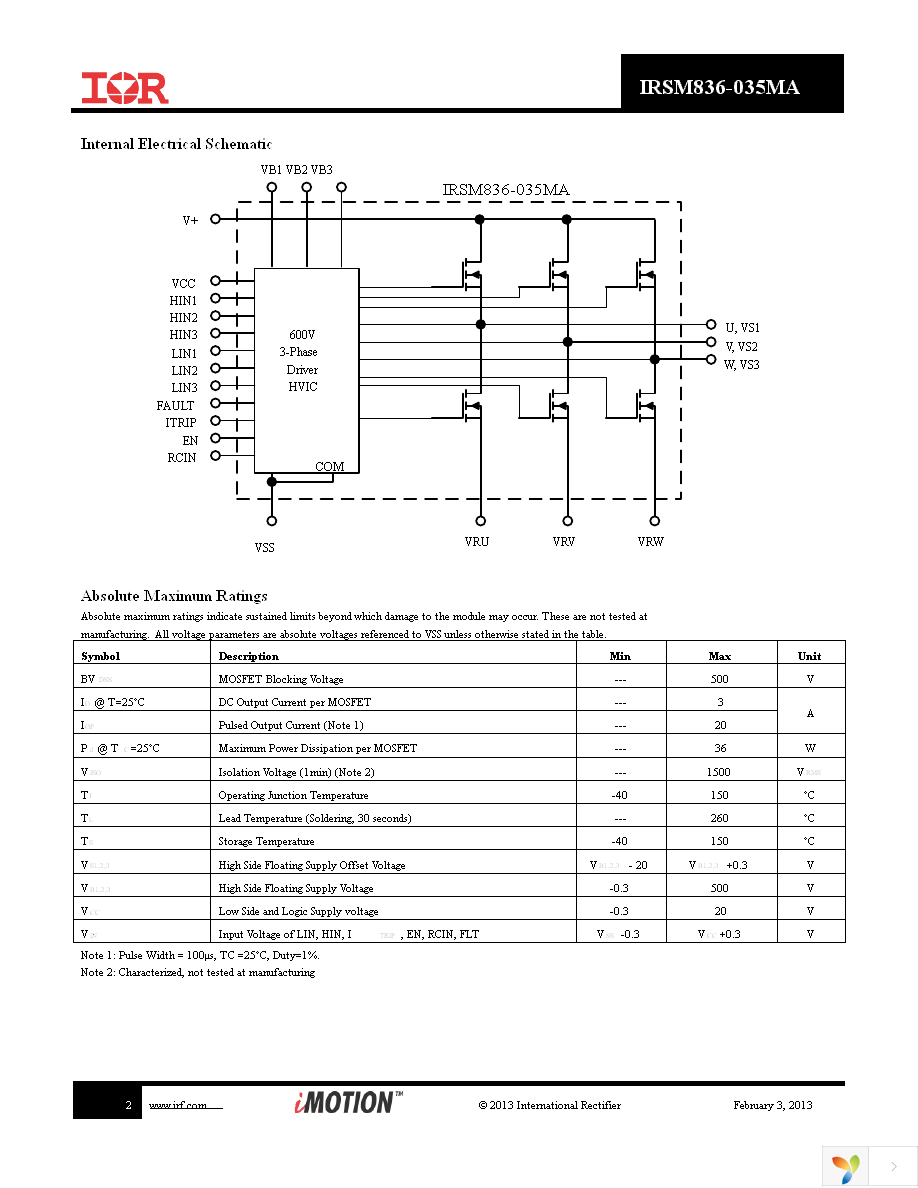 IRSM836-035MA Page 2