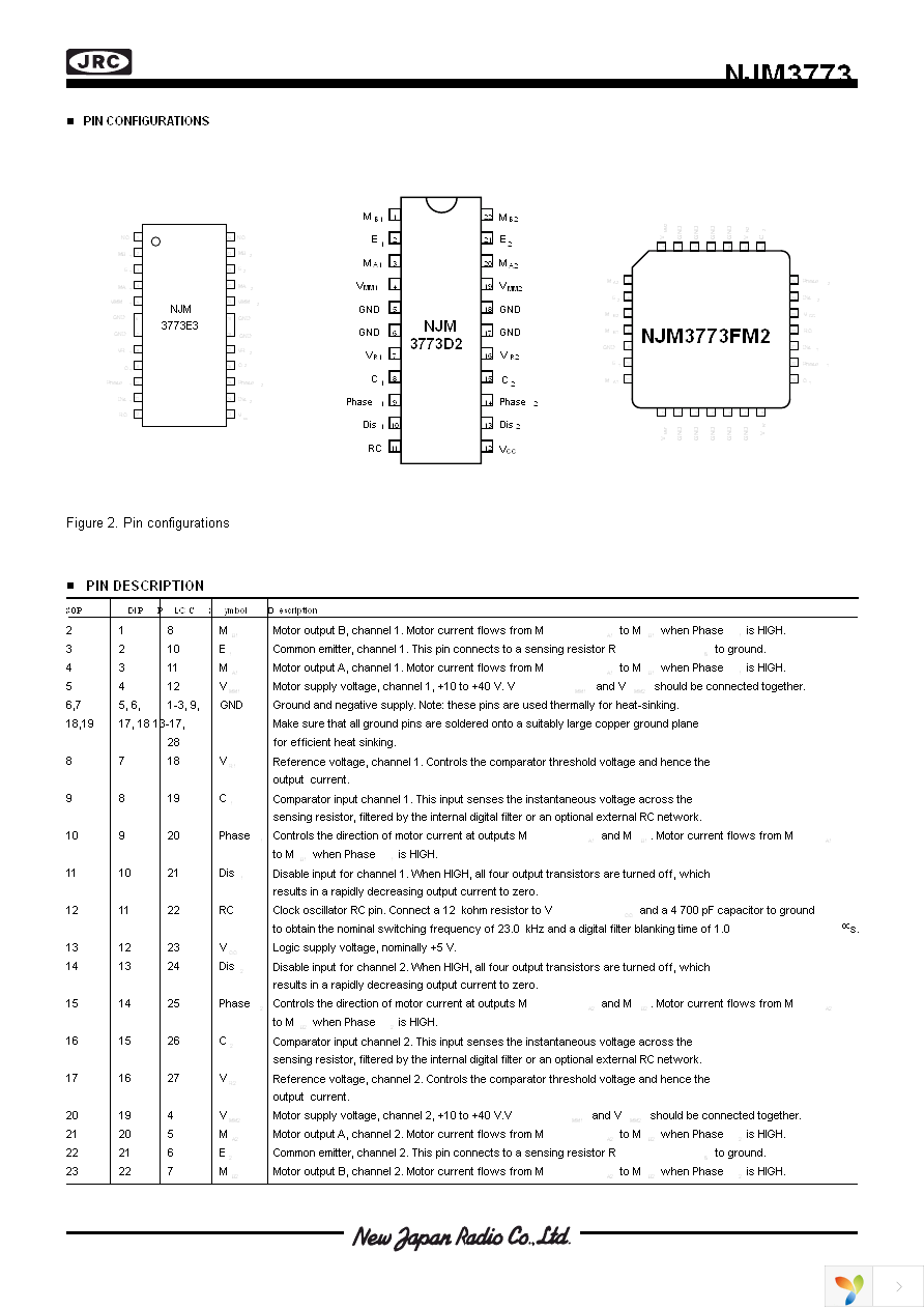 NJM3773FM2 Page 2