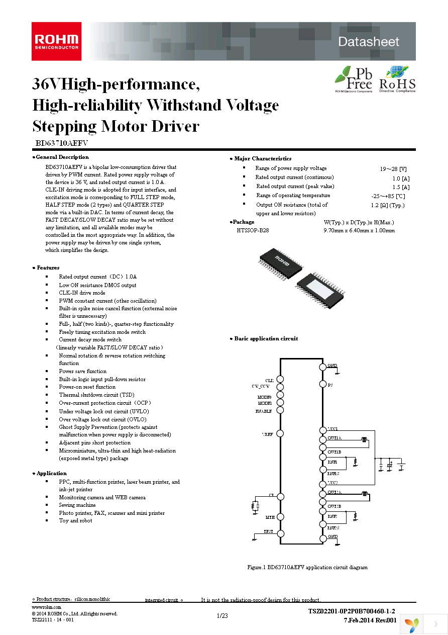 BD63710AEFV-E2 Page 1