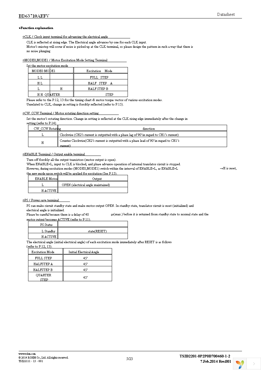 BD63710AEFV-E2 Page 5