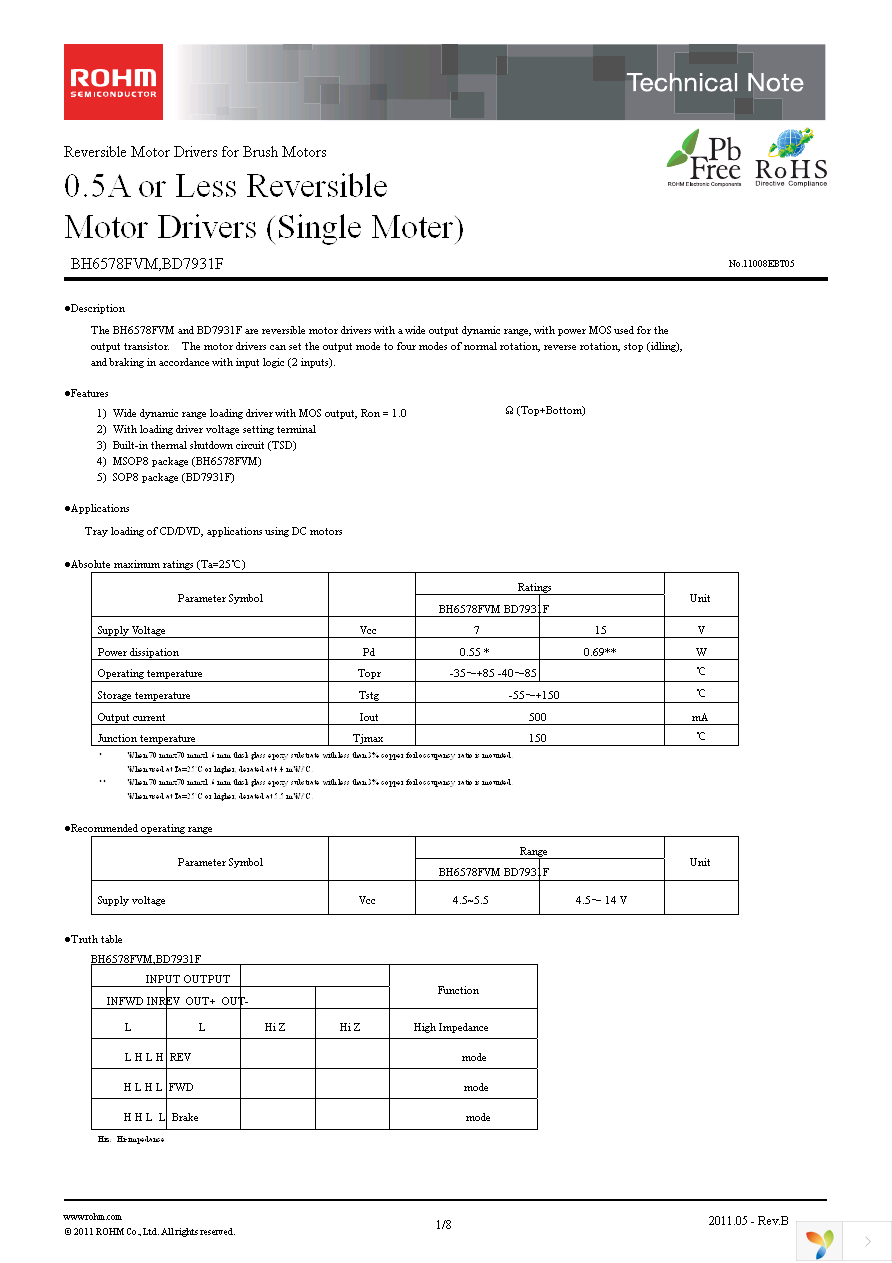 BD7931F-E2 Page 1