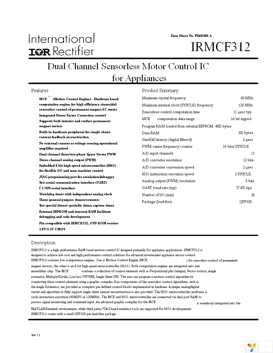 IRMCF312TY Page 1