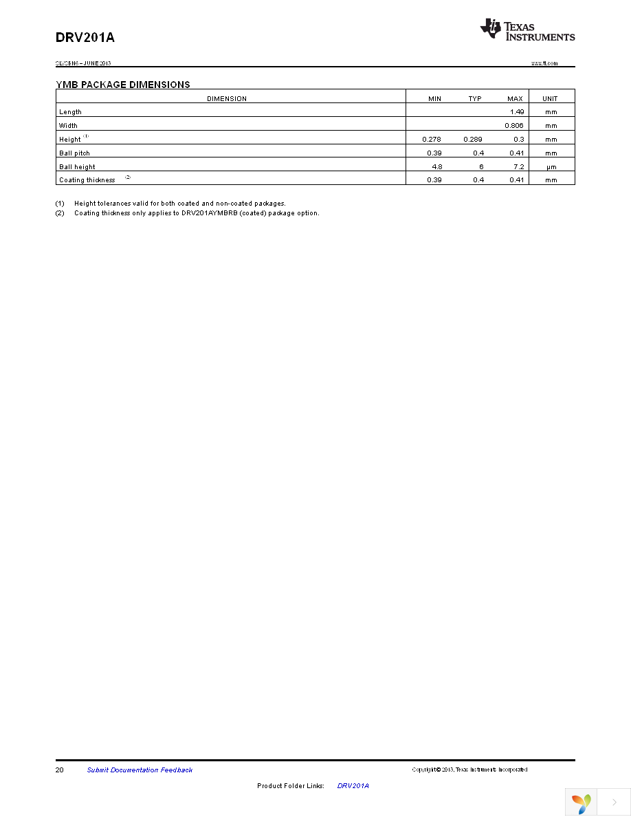 DRV201AYMBR Page 20