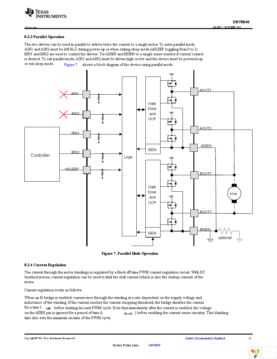 DRV8848PWP Page 11