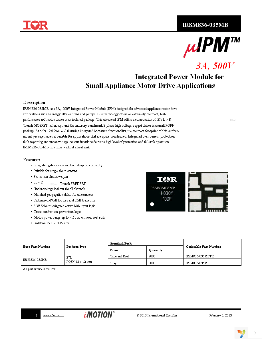 IRSM836-035MB Page 1