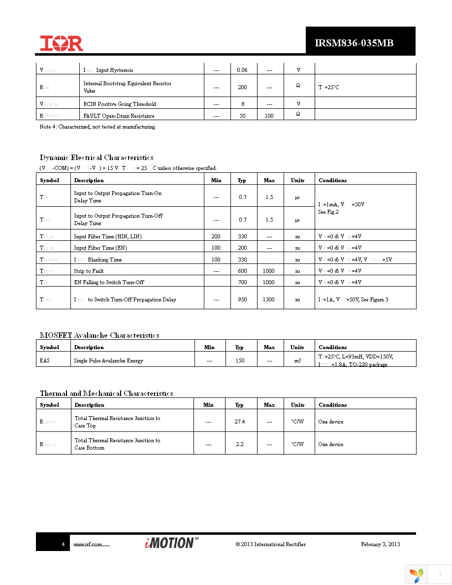 IRSM836-035MB Page 4