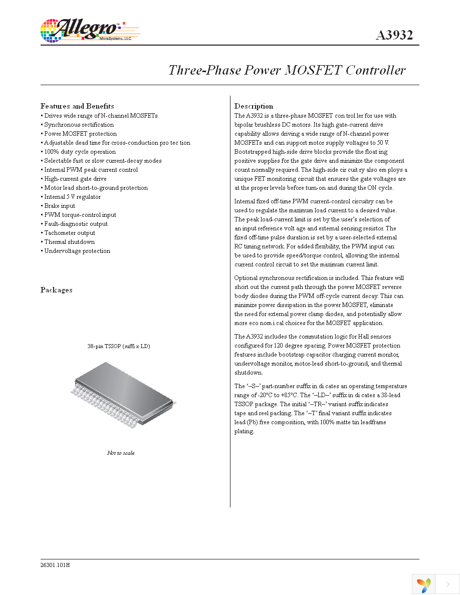 A3932SLDTR-T Page 1