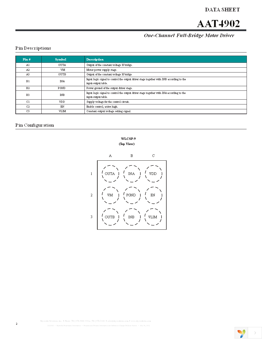 AAT4902IUR-T1 Page 2