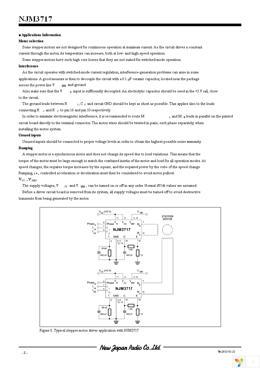 NJM3717D2 Page 8