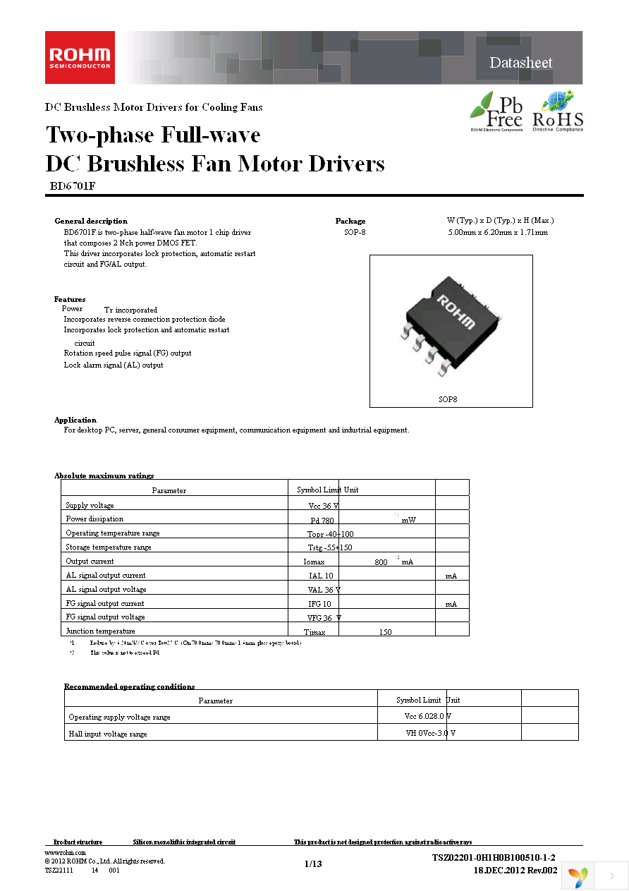 BD6701F-E2 Page 1