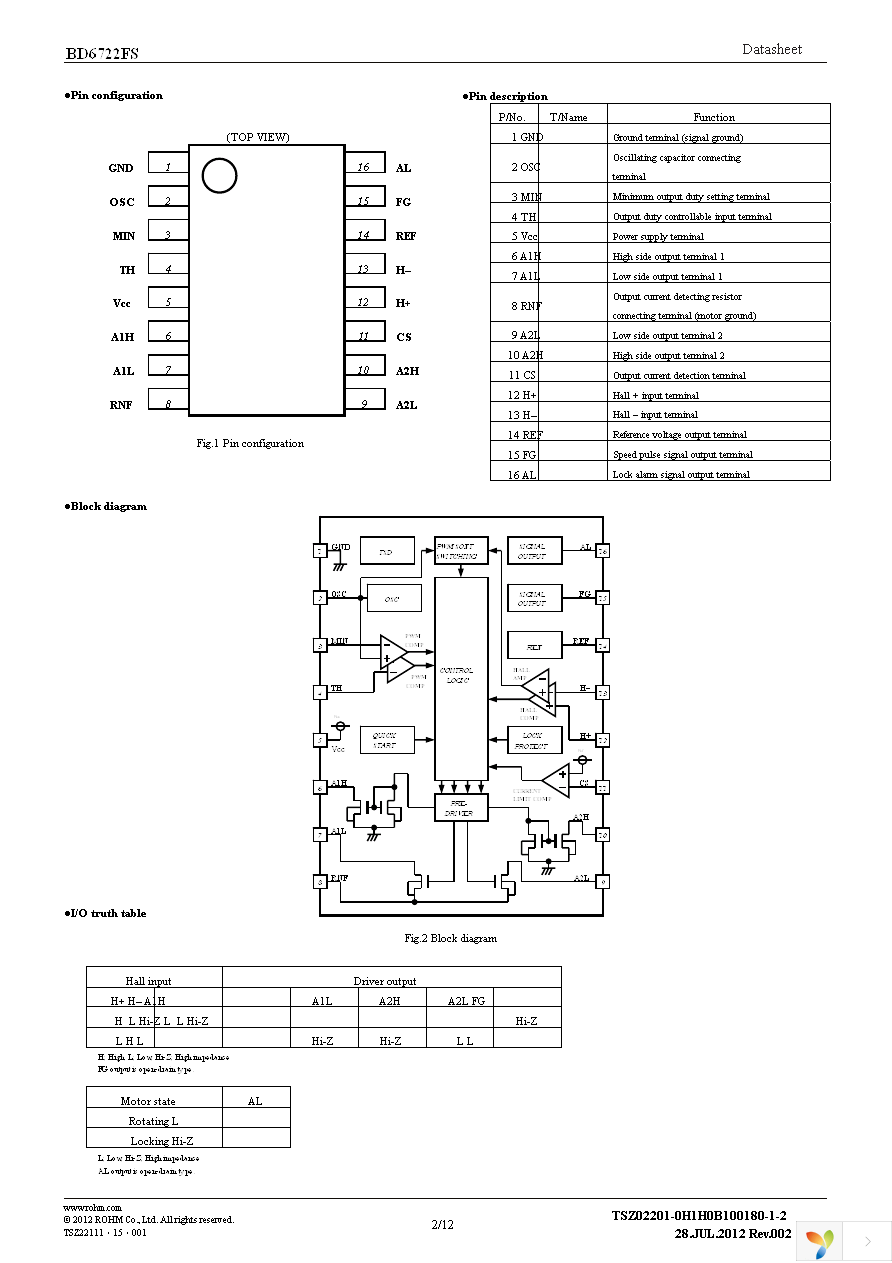 BD6722FS-E2 Page 2