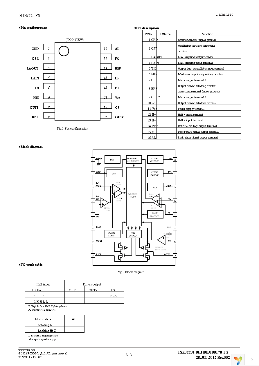 BD6721FS-E2 Page 2