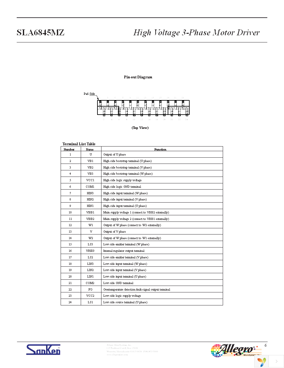 SLA6845MZ-LF2171 Page 6