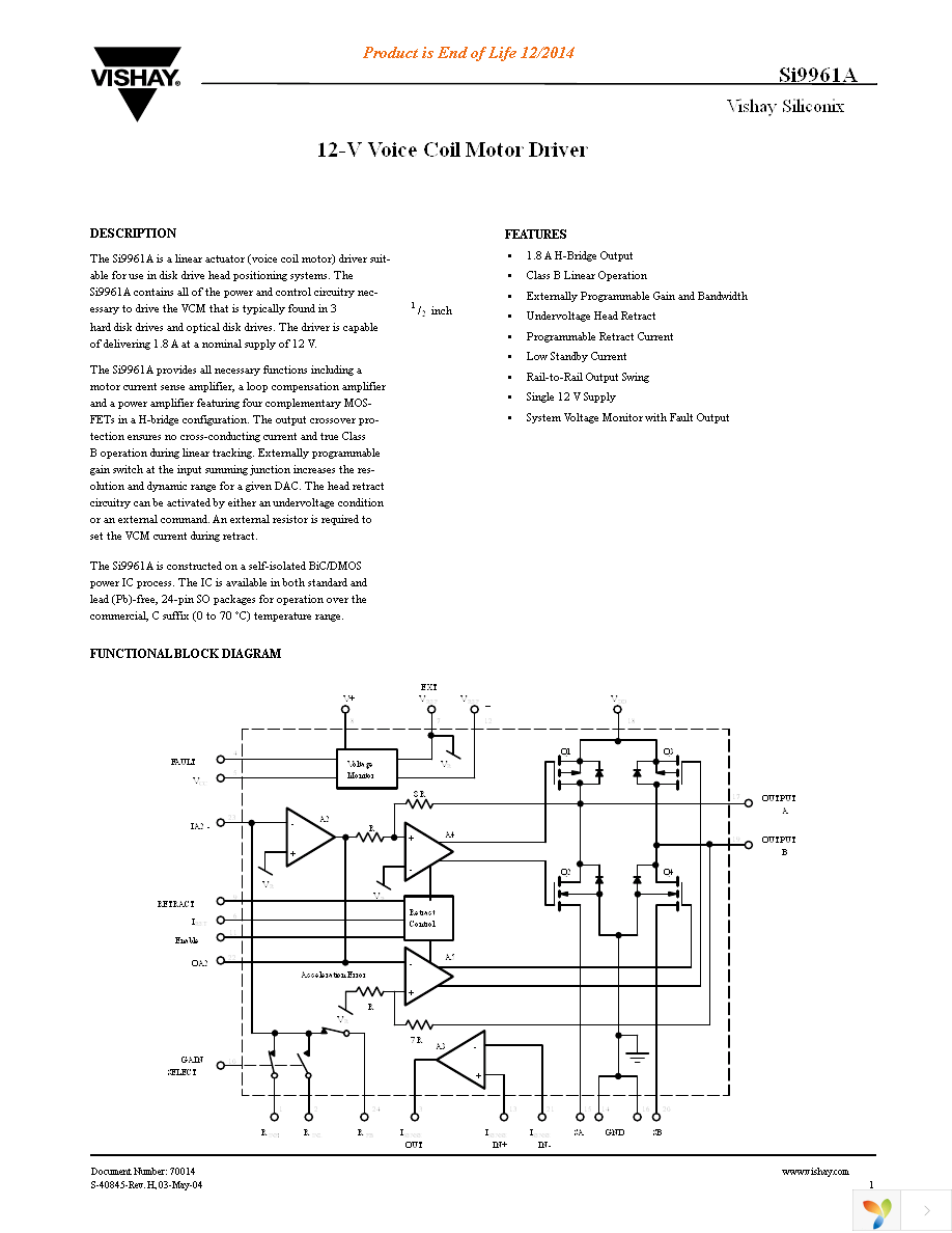 SI9961ACY-T1-E3 Page 1